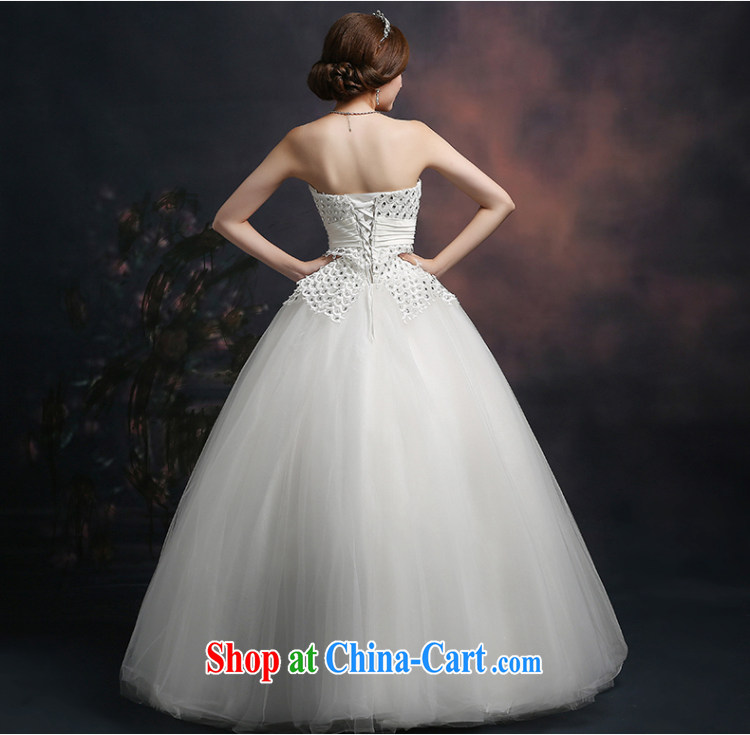 Ting Beverly wedding dresses 2015 new spring and summer wiped his chest parquet drill wedding the waist straps Korean trendy code wedding with white XXL pictures, price, brand platters! Elections are good character, the national distribution, so why buy now enjoy more preferential! Health