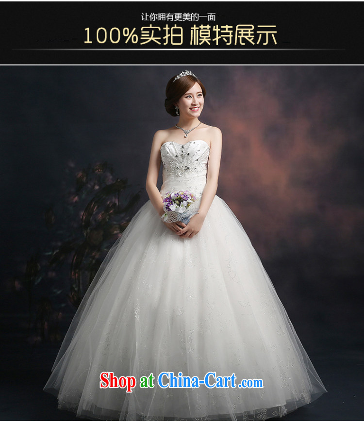 Ting Beverly wedding dresses 2015 new spring and summer marriages wedding wiped his chest and tied with parquet drill larger graphics thin beauty white XXL pictures, price, brand platters! Elections are good character, the national distribution, so why buy now enjoy more preferential! Health
