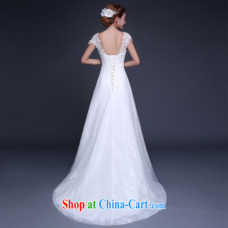The Vanessa wedding dresses 2015 summer new marriages wedding shoulders wedding white lace crowsfoot wedding tie-up cultivation, small-tail wedding female white XXL (with bare chest beauty graphics thin) and Vanessa (Pnessa), online shopping