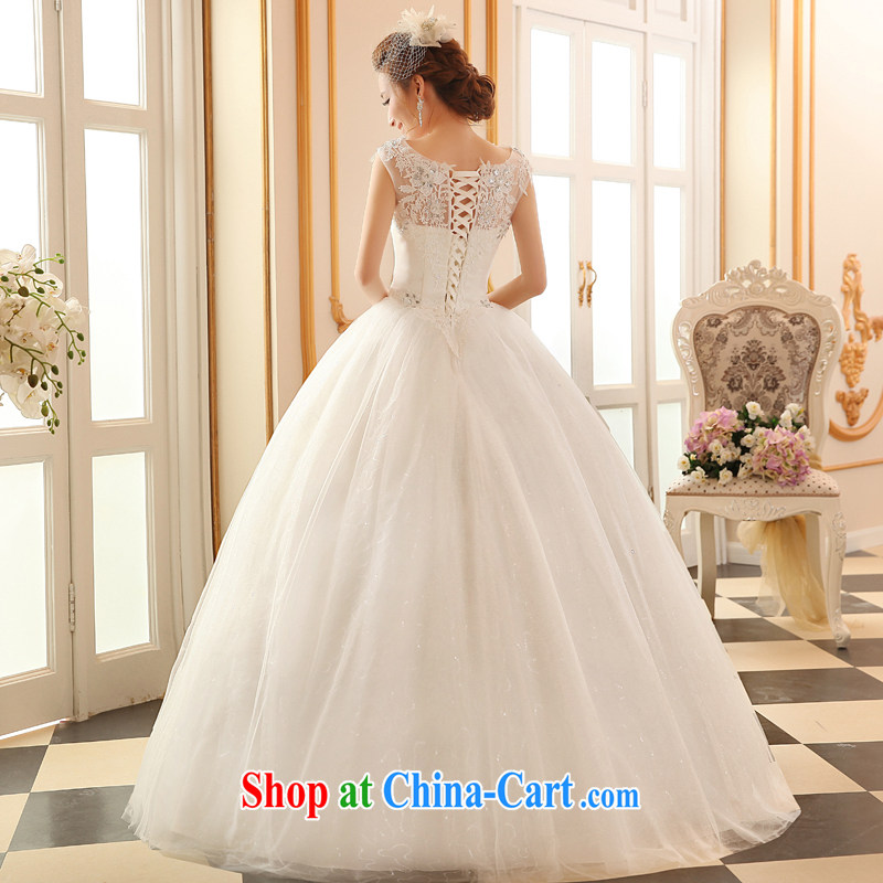 The Vanessa wedding dresses summer 2015 new stylish Korean wedding double-shoulder cultivating strap wedding bridal marriage with wedding white long wedding female white XXL (the Chest on the 3 piece) and Vanessa (Pnessa), online shopping