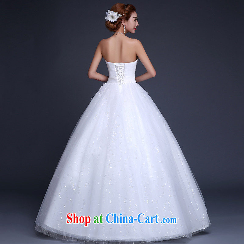 The Vanessa summer 2015 new Korean version wiped his chest bridal wedding dresses skirt white with wood drill lace beauty with long, Shaggy dress girls white L, Vanessa (Pnessa), online shopping