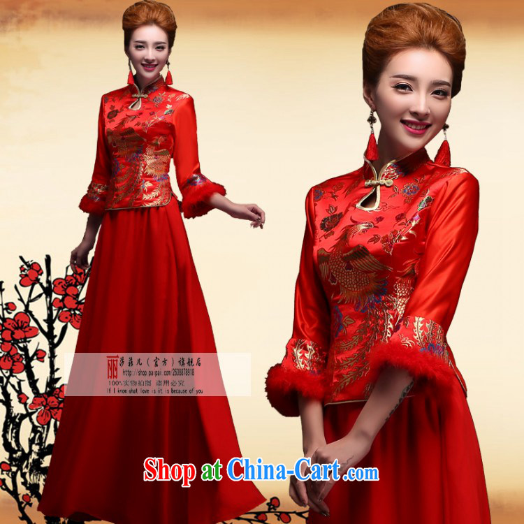 Winter dresses bows service 2014 new Bridal Fashion wedding dresses wedding red wedding long retro female customers to size up to do not return pictures, price, brand platters! Elections are good character, the national distribution, so why buy now enjoy more preferential! Health