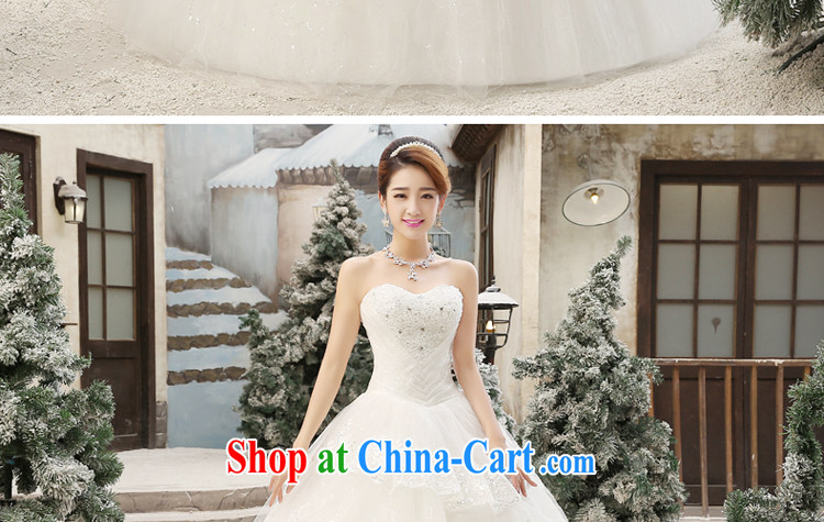 Honey, bride wedding 2015 new Korean fashion wiped his chest in the Code graphics thin strap inserts drill bridal wedding dress custom thick mm wedding white L pictures, price, brand platters! Elections are good character, the national distribution, so why buy now enjoy more preferential! Health