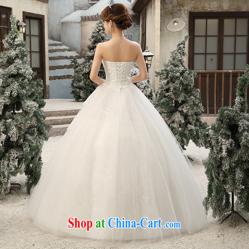 Honey, bride wedding 2015 new Korean fashion wiped his chest in the Code graphics thin strap inserts drill bridal wedding dress custom thick mm wedding white L, honey, bride, shopping on the Internet