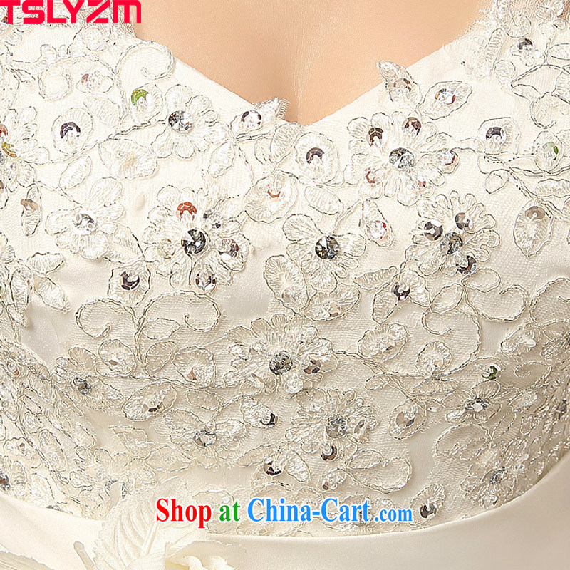 Pregnant women Tslyzm wedding high waist high, bridal 2015 spring and summer NEW GRAPHICS thin straps with wedding flowers water drilling shaggy skirts white XXL, Tslyzm, shopping on the Internet
