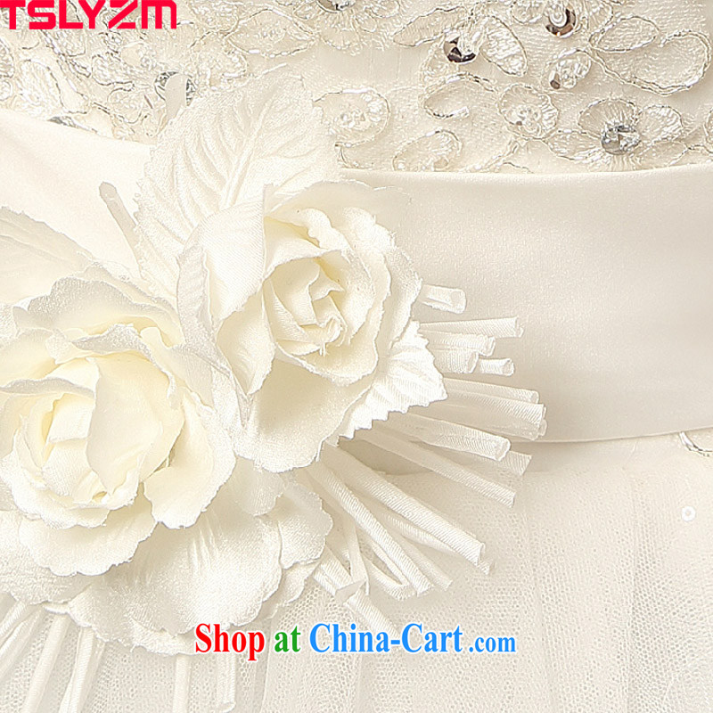 Pregnant women Tslyzm wedding high waist high, bridal 2015 spring and summer NEW GRAPHICS thin straps with wedding flowers water drilling shaggy skirts white XXL, Tslyzm, shopping on the Internet