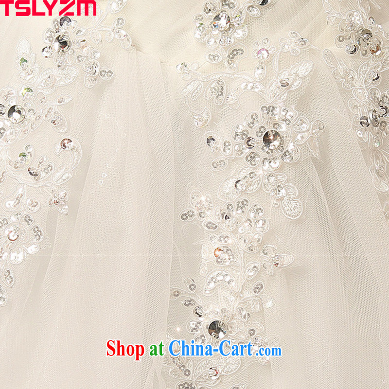 Tslyzm bridal, for wedding dresses new 2015 spring and summer light drill fashion, the wind antique lace back exposed with shaggy dress white XXL, Tslyzm, shopping on the Internet