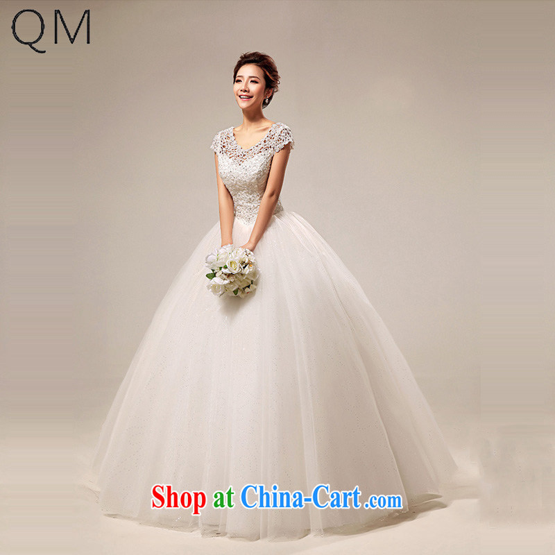 light at the Korean version field shoulder sweet lace Princess sexy with wedding CTXHS 290 meters white XXL