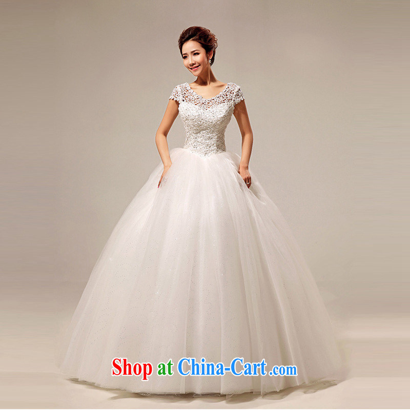 light at the Korean version the Field shoulder sweet lace Princess sexy with wedding CTXHS 290 meters white XXL, shallow end, shopping on the Internet