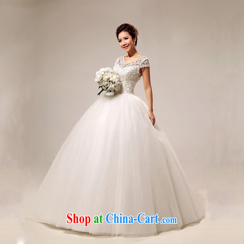 light at the Korean version the Field shoulder sweet lace Princess sexy with wedding CTXHS 290 meters white XXL, shallow end, shopping on the Internet