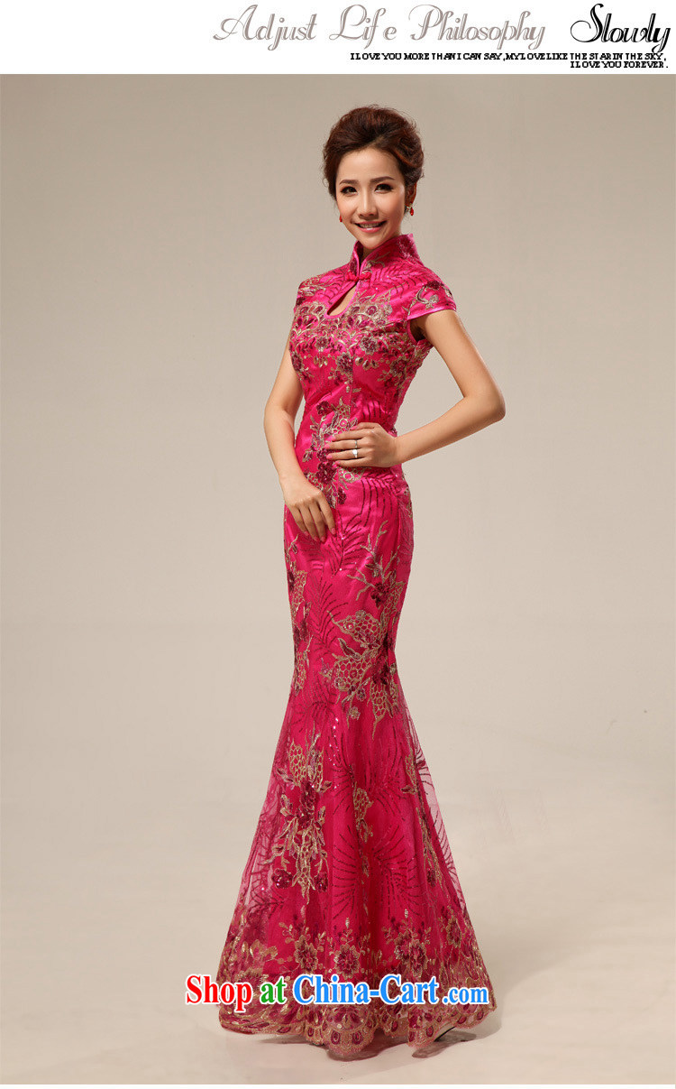 light at the retro marriage ceremonies improved cheongsam hospitality service cheongsam dress CTX stylish 67 of red XXL pictures, price, brand platters! Elections are good character, the national distribution, so why buy now enjoy more preferential! Health