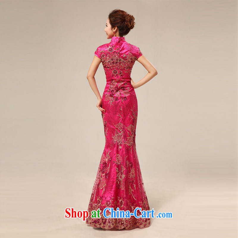light at the retro marriage ceremonies improved cheongsam hospitality service cheongsam dress CTX fashion 67 the red XXL, shallow end, shopping on the Internet