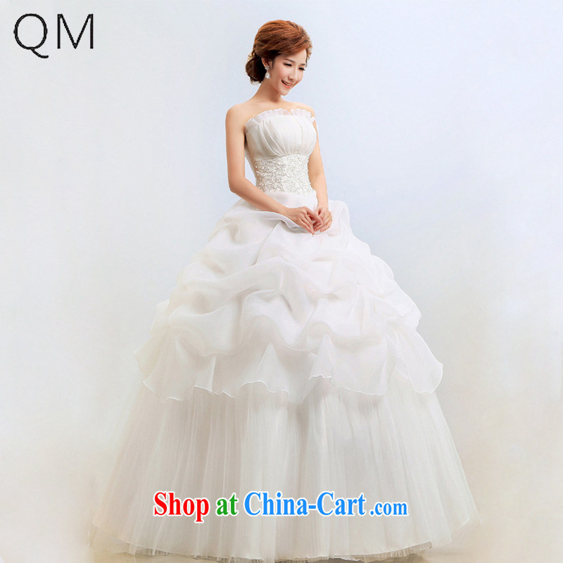 light at the wedding dresses bare chest Korean Princess graphics thin wedding bridal CTX BK white XXL