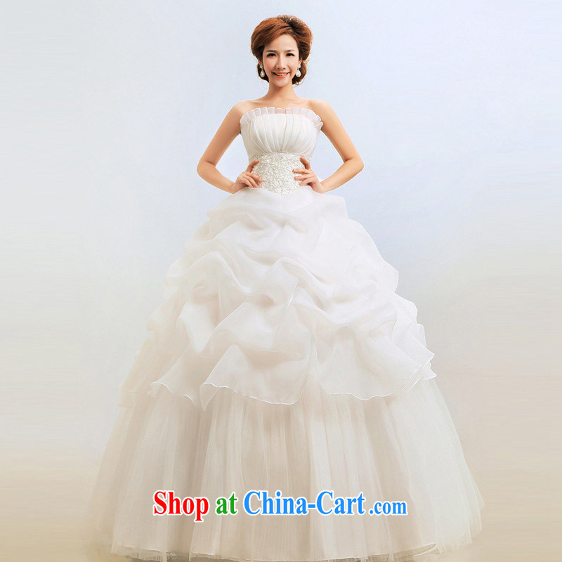light at the wedding dresses wiped his chest Korean Princess graphics thin wedding bridal CTX BK m White XXL, shallow end, shopping on the Internet