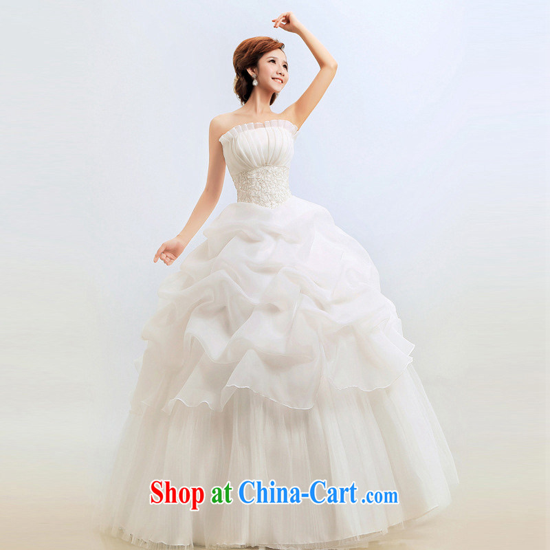 light at the wedding dresses wiped his chest Korean Princess graphics thin wedding bridal CTX BK m White XXL, shallow end, shopping on the Internet