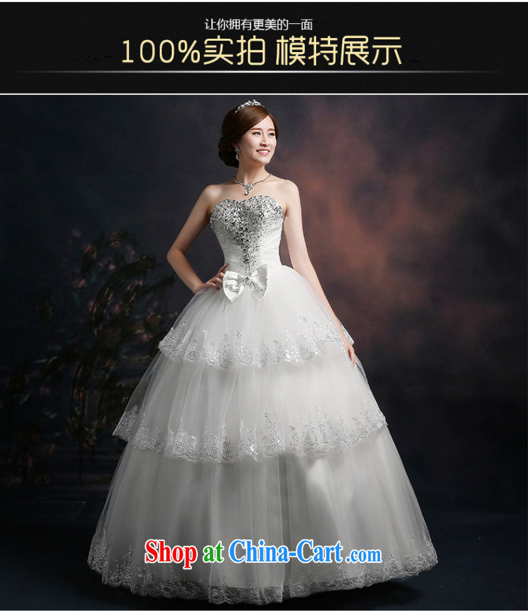Ting Beverly wedding dresses 2015 new stylish bridal autumn and winter, with bare chest with drill white beauty graphics thin shaggy dress girls white XXL pictures, price, brand platters! Elections are good character, the national distribution, so why buy now enjoy more preferential! Health