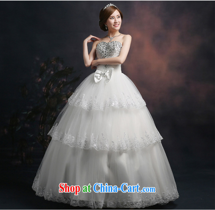 Ting Beverly wedding dresses 2015 new stylish bridal autumn and winter, with bare chest with drill white beauty graphics thin shaggy dress girls white XXL pictures, price, brand platters! Elections are good character, the national distribution, so why buy now enjoy more preferential! Health