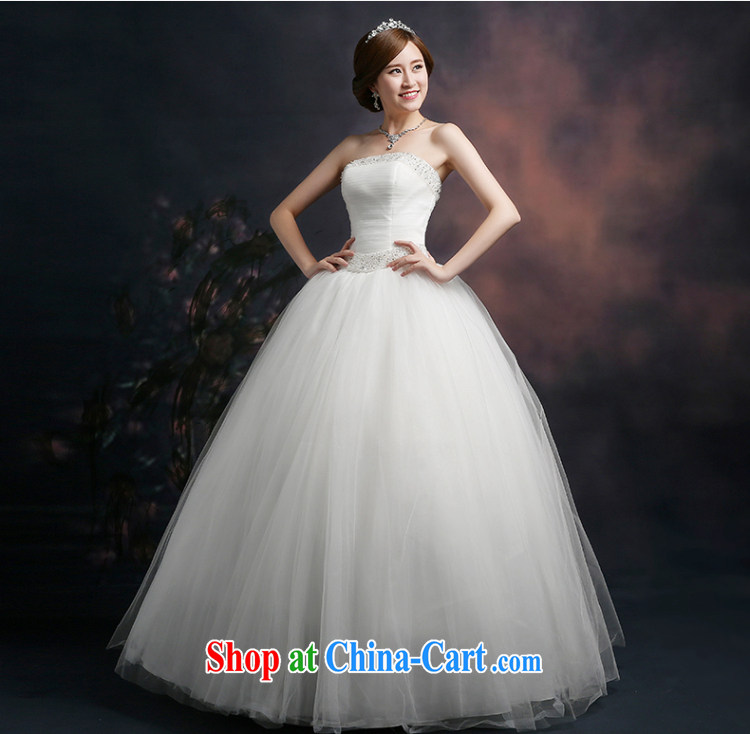 Ting Beverly wiped his chest wedding 2015 new autumn Korean Beauty graphics thin wedding dresses wood drill large code tie with white XXL pictures, price, brand platters! Elections are good character, the national distribution, so why buy now enjoy more preferential! Health