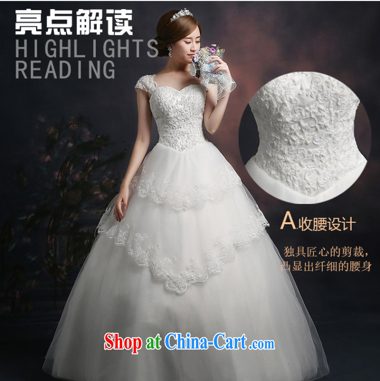 Ting Beverly wedding dresses 2015 new Korean fashion a Field shoulder wedding shoulders beauty lace inserts drill large numbers with white XL pictures, price, brand platters! Elections are good character, the national distribution, so why buy now enjoy more preferential! Health