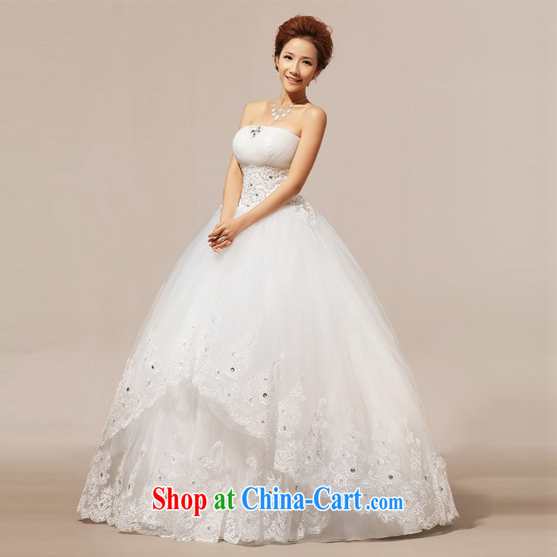 light at the wedding wiped his chest Korean wedding dresses wedding dresses with CTX HS 237 meters white XXL, shallow end, shopping on the Internet