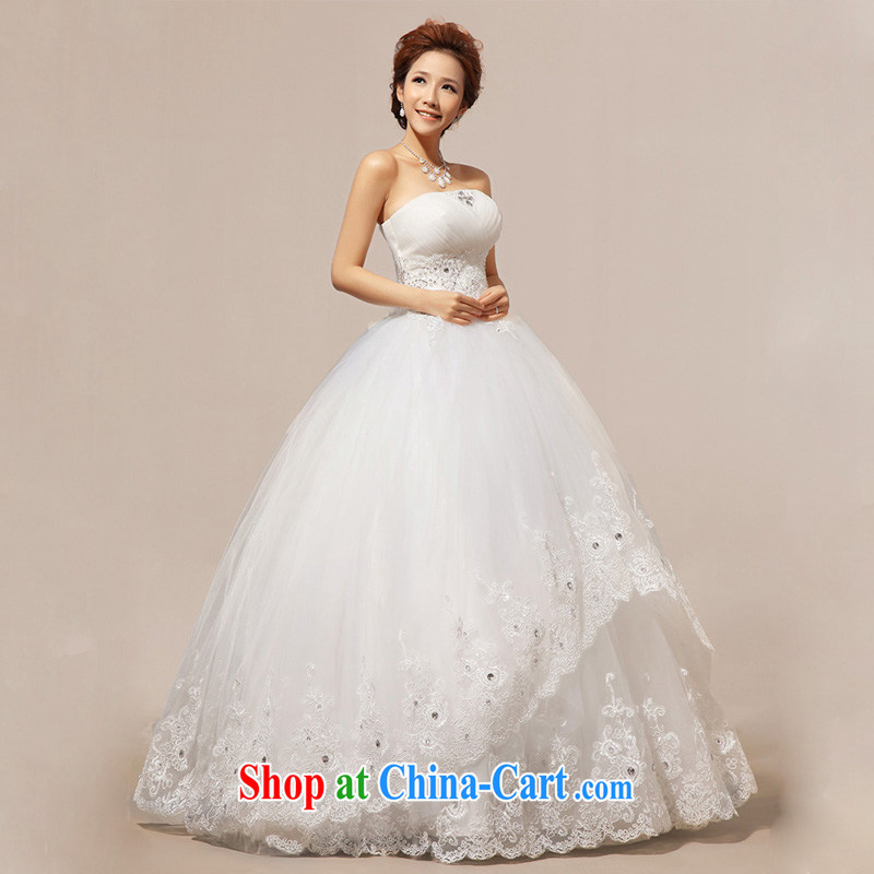 light at the wedding wiped his chest Korean wedding dresses wedding dresses with CTX HS 237 meters white XXL, shallow end, shopping on the Internet