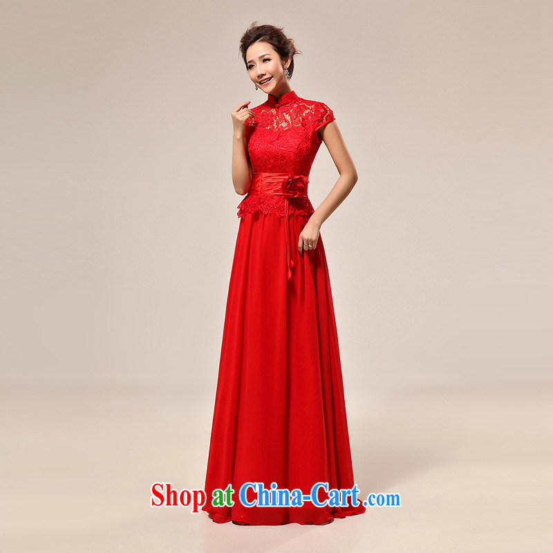 light at the married Yi sexy outfit the Field shoulder red lace bridal wedding dress CTX LF 133 red XXL, shallow end, shopping on the Internet