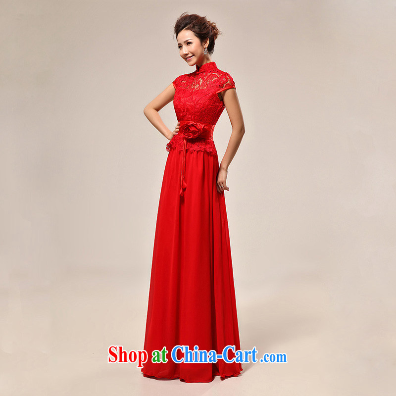 light at the married Yi sexy outfit the Field shoulder red lace bridal wedding dress CTX LF 133 red XXL, shallow end, shopping on the Internet