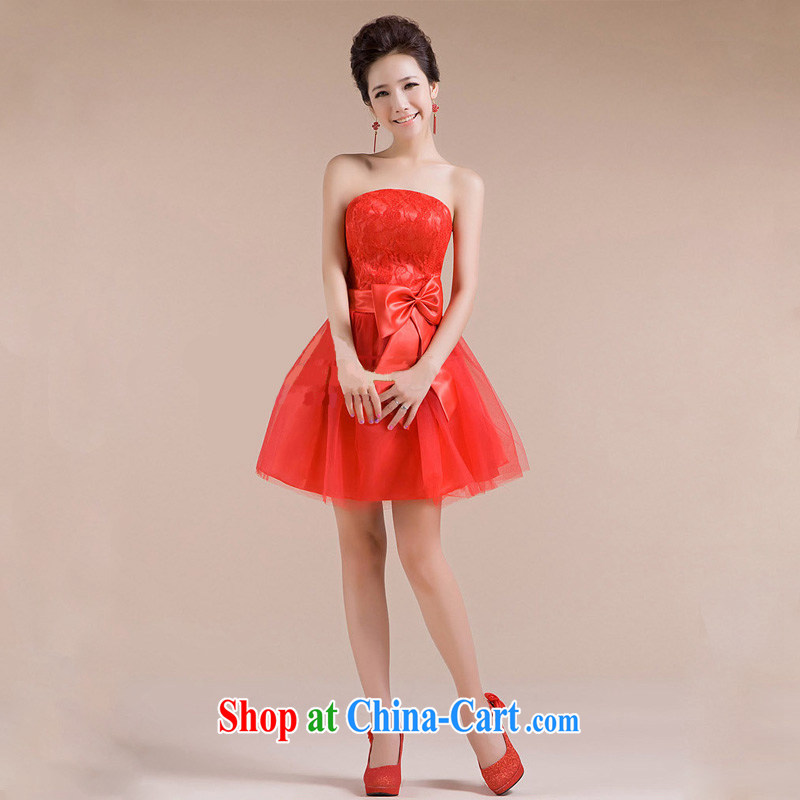 light at the sister's multi-colored beauty festive sweet romantic wedding small wedding dresses bridesmaid dress CTX LF - 70 red XXL, shallow end, shopping on the Internet