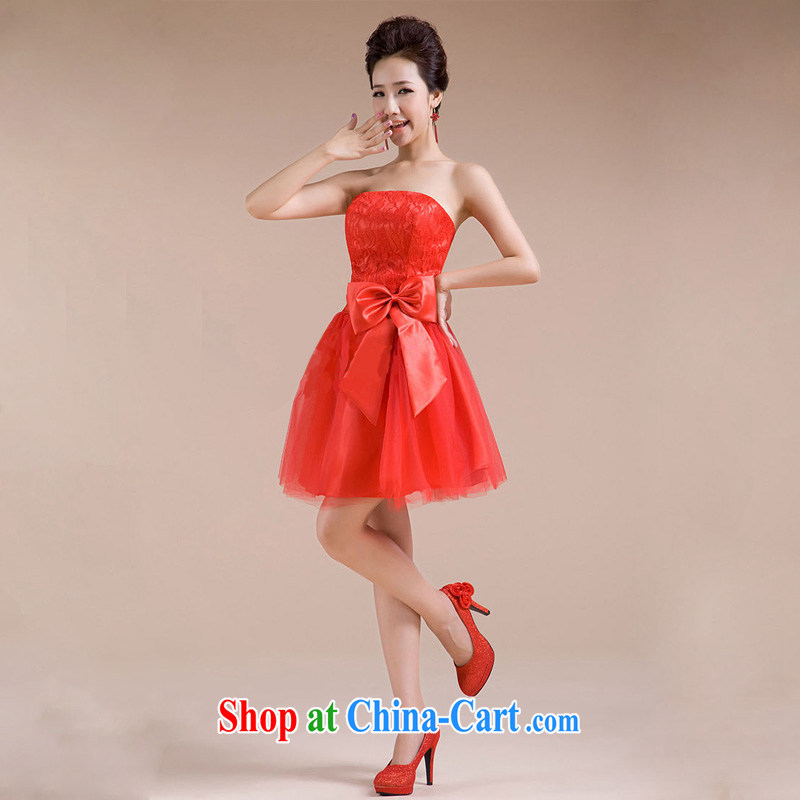light at the sister's multi-colored beauty festive sweet romantic wedding small wedding dresses bridesmaid dress CTX LF - 70 red XXL, shallow end, shopping on the Internet