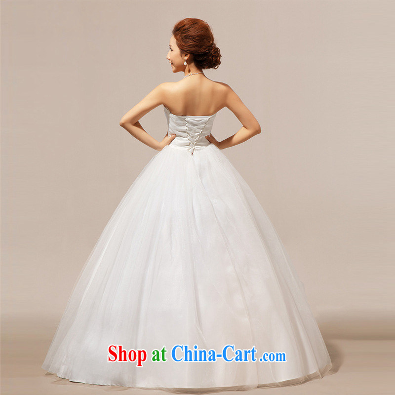 light at the bride's wedding wiped his chest crystal Korean wedding dresses CTX HS 238 meters white XXL, shallow end, shopping on the Internet