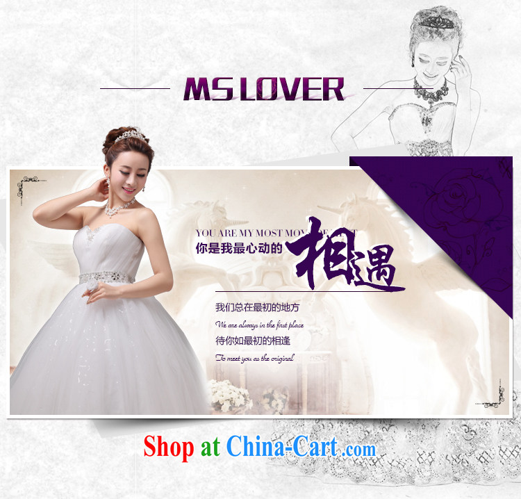 MSLover Korean sweet Princess bride wiped his chest to tie bridal Wedding Super tents large skirt with wedding 0020 m White tailored pictures, price, brand platters! Elections are good character, the national distribution, so why buy now enjoy more preferential! Health