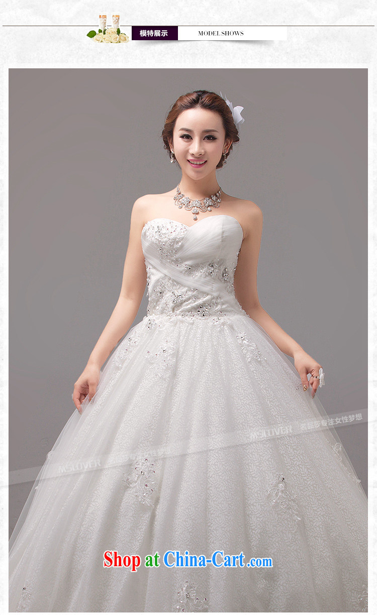 MSLover Korean sweet Princess bride wiped his chest to tie bridal Wedding Super tents large skirt with wedding 0020 m White tailored pictures, price, brand platters! Elections are good character, the national distribution, so why buy now enjoy more preferential! Health