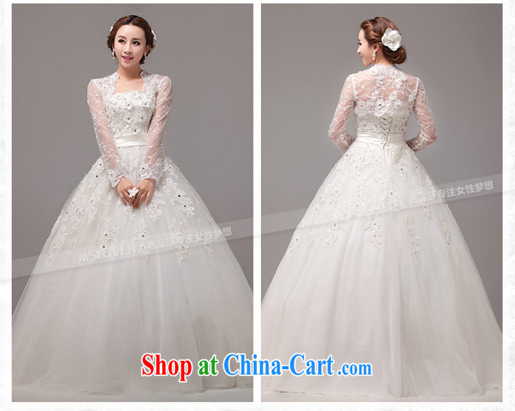 MSLover new only romantic Princess bride Mary Magdalene beauty chest graphics thin with straps bridal wedding with long-sleeved, a 0022 white tailored pictures, price, brand platters! Elections are good character, the national distribution, so why buy now enjoy more preferential! Health