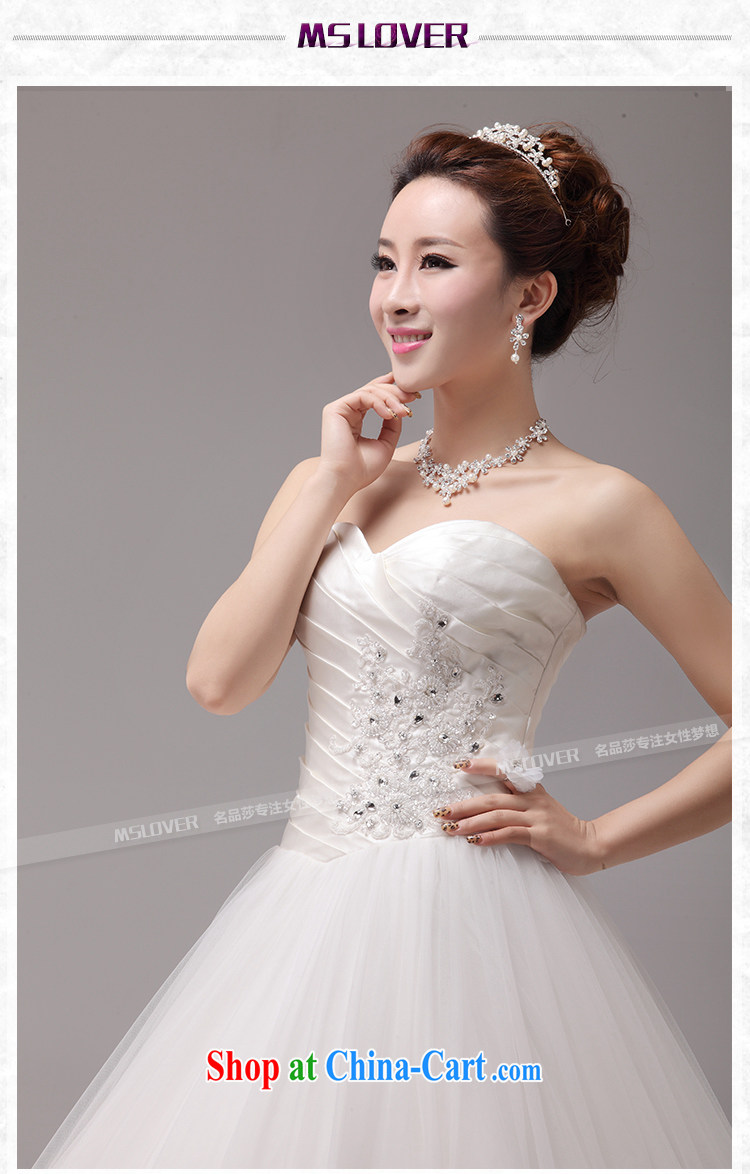 MSLover Korean sweet temperament Princess bride's heart-shaped bare chest lace beauty graphics thin with tie wedding 0030 white tailored pictures, price, brand platters! Elections are good character, the national distribution, so why buy now enjoy more preferential! Health