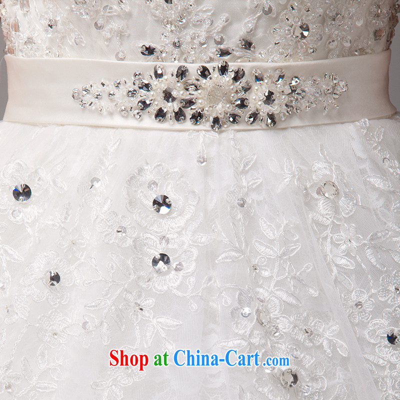 MSLover Korean-style wedding bride's bare chest manually staple Pearl strap with wedding high-waist pregnant wedding custom wedding 0033 m White tailored products (MSLOVER), and, on-line shopping