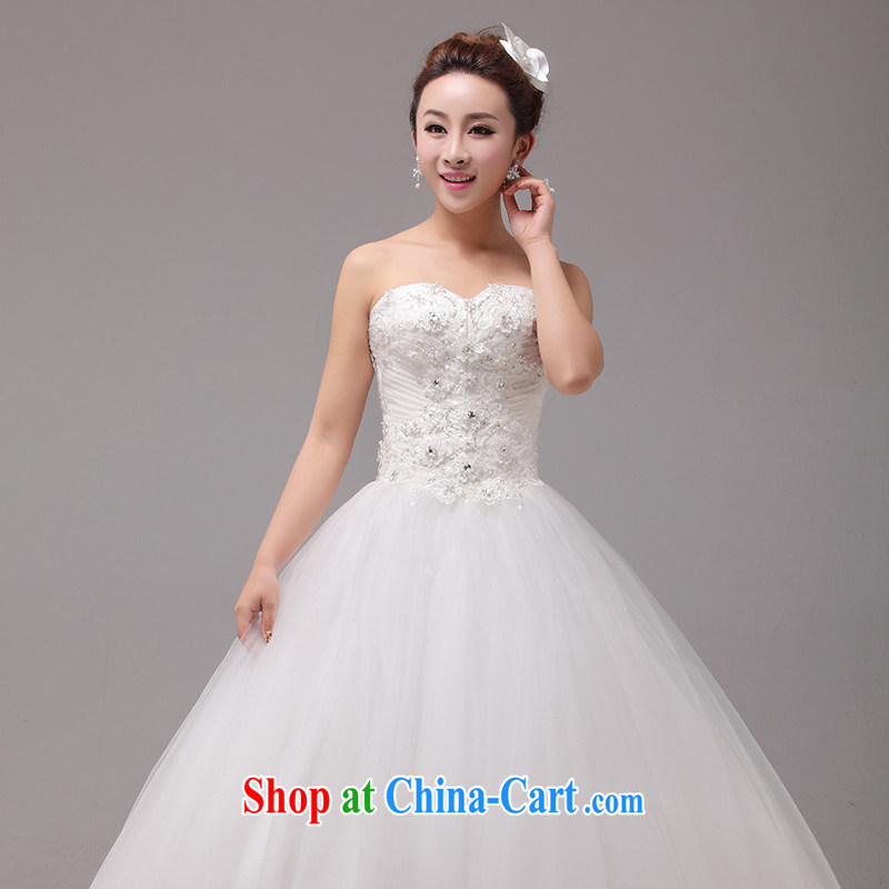 MSLover Korean-style sweet flowers beauty aura Princess bride wiped his chest and tied with a wedding 0042 m White tailored, name, Mona Lisa (MSLOVER), shopping on the Internet