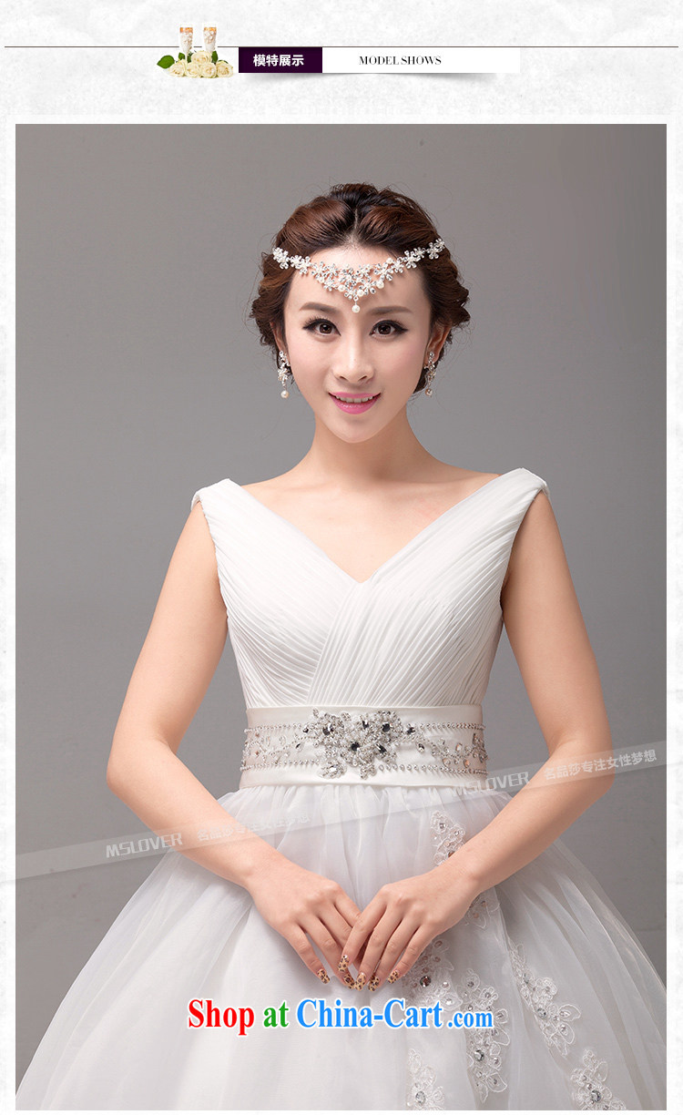 MSLover elegant shoulders Princess bridal beauty large skirts with tie wedding 2217 m White tailored pictures, price, brand platters! Elections are good character, the national distribution, so why buy now enjoy more preferential! Health