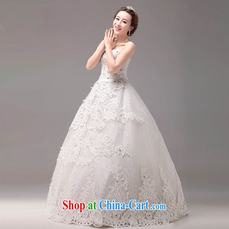 MSLover luxury lace Princess bride wiped his chest and tied with Japan, and the Republic of Korea wedding 2256 m White tailored products (MSLOVER), and, on-line shopping