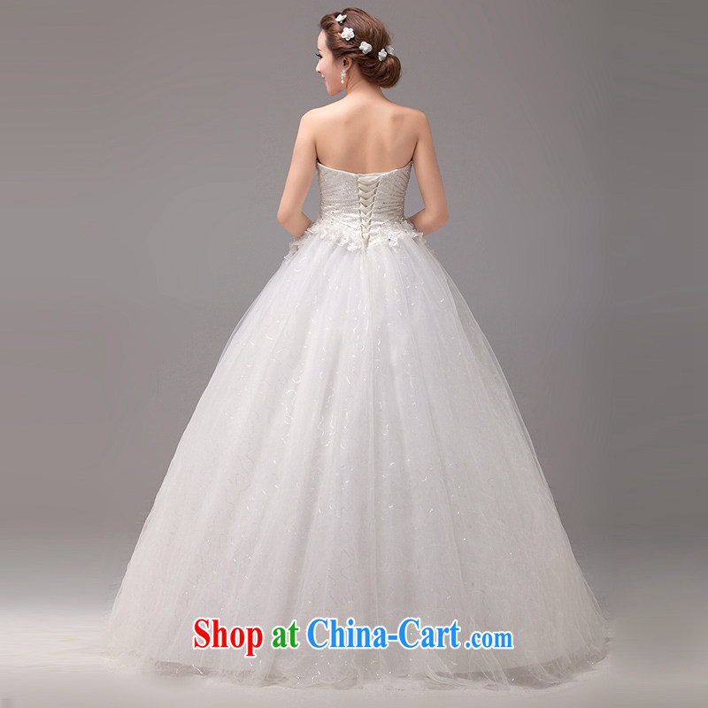The MSLover skirt with ultra-top Korean-style wedding dream flowers temperament graphics thin Princess bride wiped his chest and tied with a bridal suite 2264 m White tailored, name, Mona Lisa (MSLOVER), and on-line shopping
