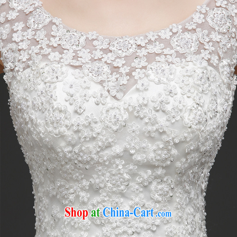 7 color 7 tone Korean version 2015 bride's shoulders new paragraph to align graphics thin large code binding with white hunsha wedding H 056 white XL, 7 color 7 tone, shopping on the Internet