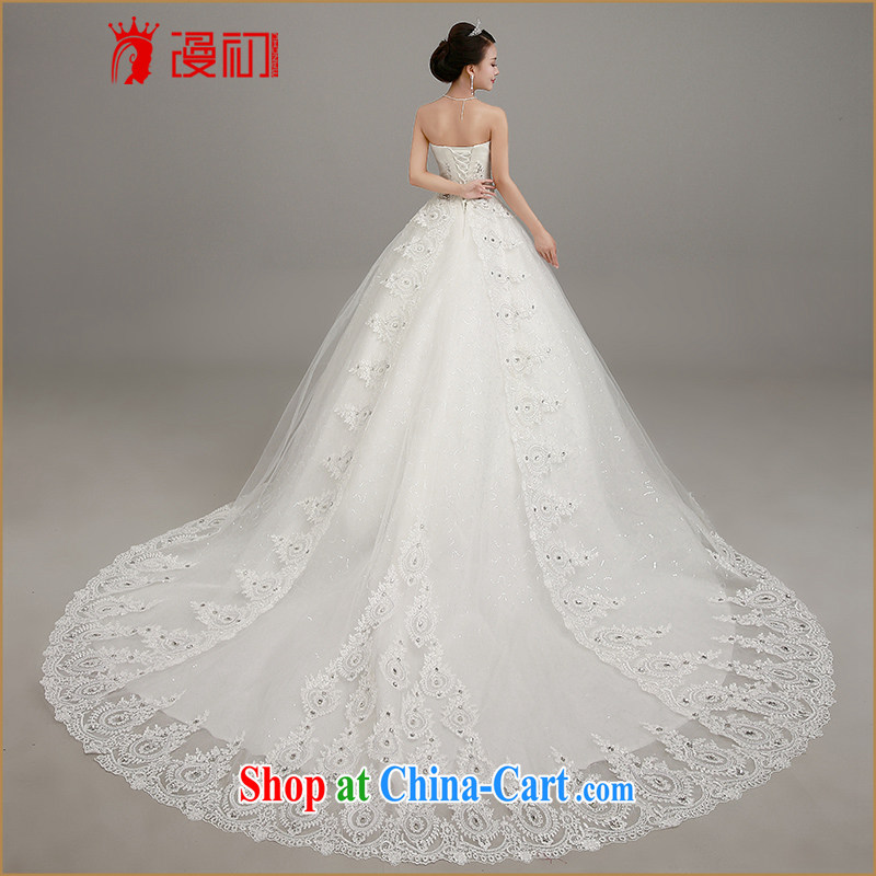 Early definition 2015 wedding dresses Korean wiped his chest graphics thin-tail wedding dresses with straps shaggy dress wedding large white tail. Contact customer service, early definition, shopping on the Internet