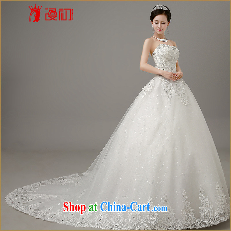 Early definition 2015 wedding dresses Korean wiped his chest graphics thin-tail wedding dresses with straps shaggy dress wedding large white tail. Contact customer service, early definition, shopping on the Internet