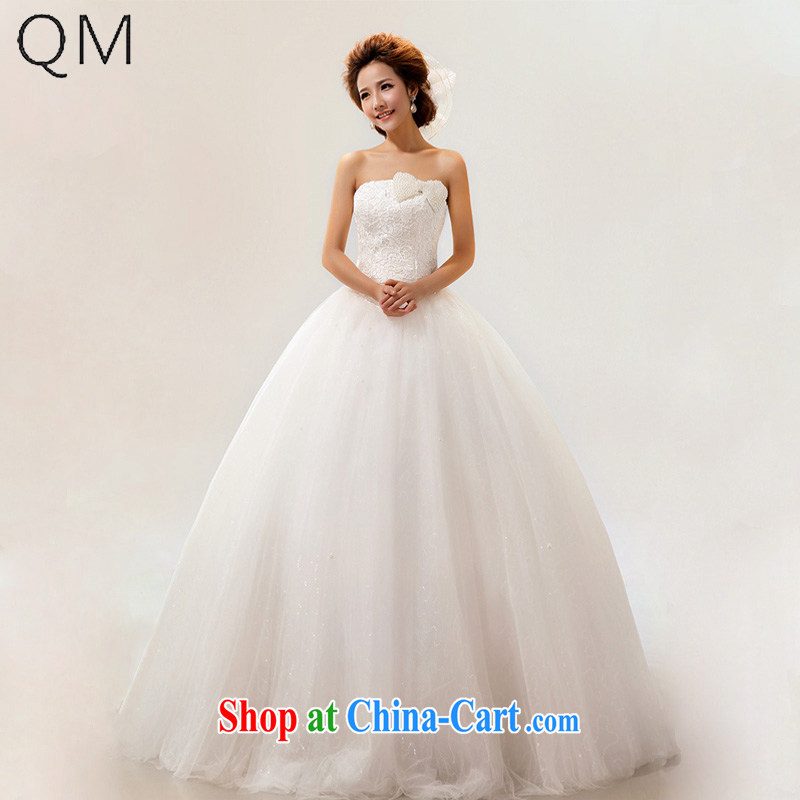 light at the wedding Korean sweet Bow Tie lace bridal wedding wedding dresses CTX HS 159m White XXL