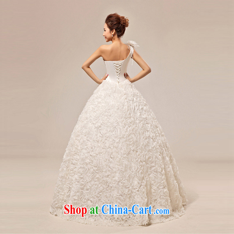 light at the wedding dresses sweet Princess with bride single shoulder wiped his chest wedding CTX HS 291m White XXL, shallow end, shopping on the Internet