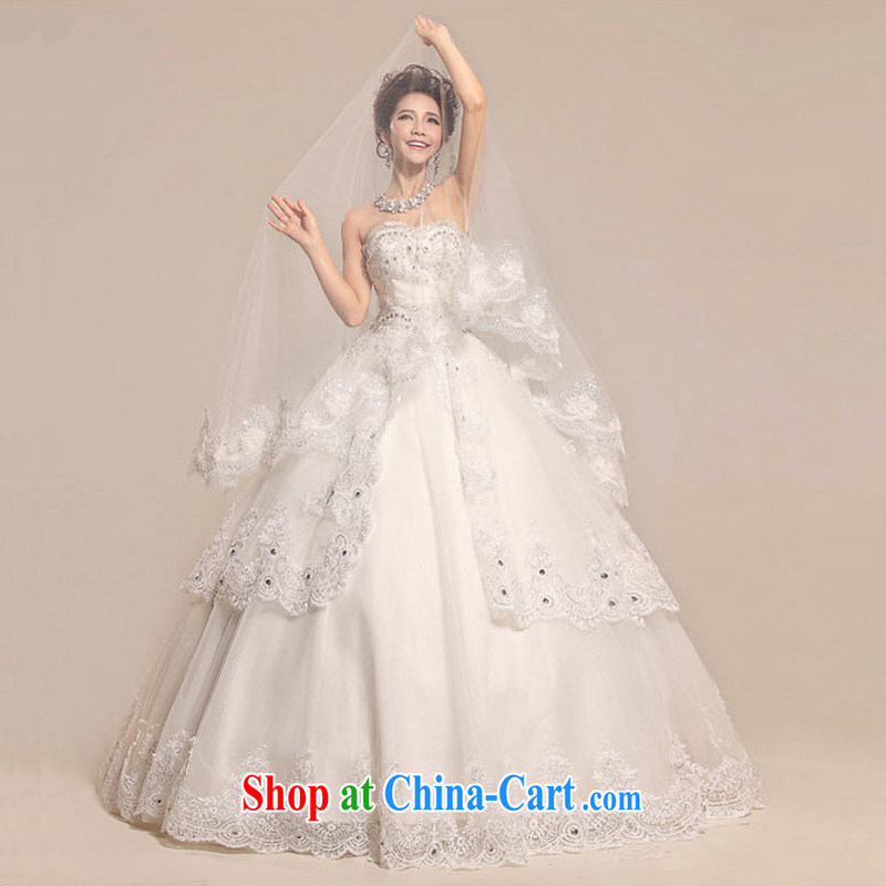 Light (at the end QM) light, decorated with bare chest lace elegant pregnant women high-waist wedding dresses CTX HS 033m White XXL, shallow end, shopping on the Internet