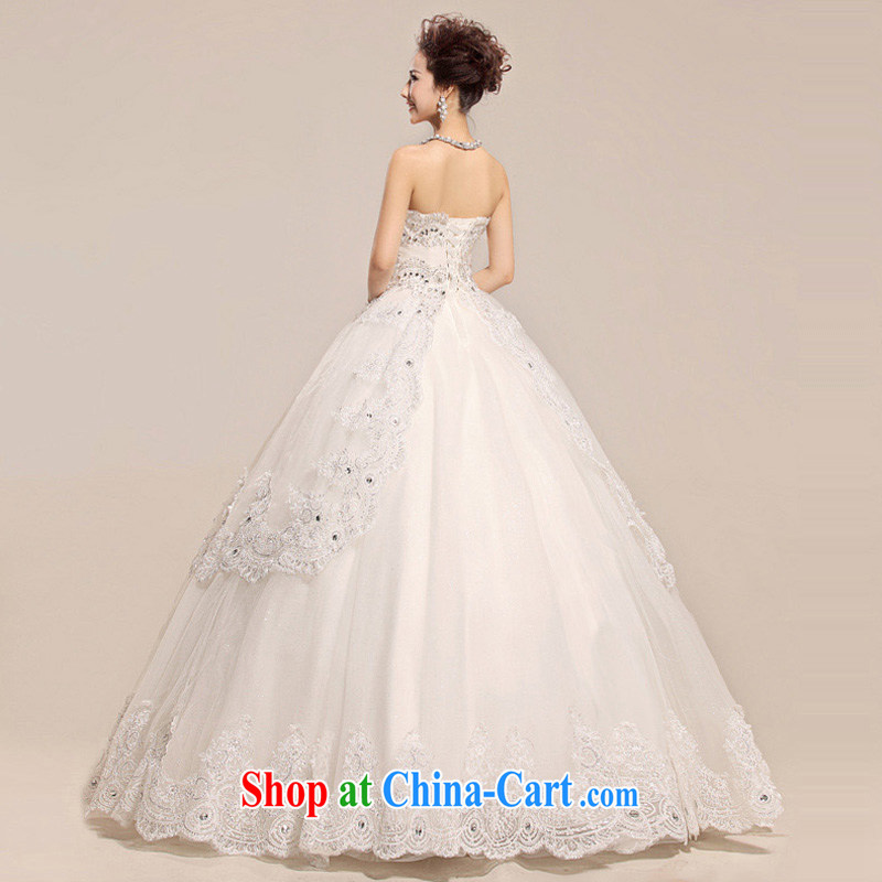 Light (at the end QM) light, decorated with bare chest lace elegant pregnant women high-waist wedding dresses CTX HS 033m White XXL, shallow end, shopping on the Internet