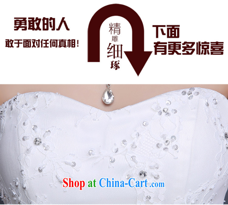 Qi wei summer 2015 new wedding dresses upscale bridal new Korean version with graphics thin Mary Magdalene Beauty Chest strap larger retro wood drill white XXL pictures, price, brand platters! Elections are good character, the national distribution, so why buy now enjoy more preferential! Health