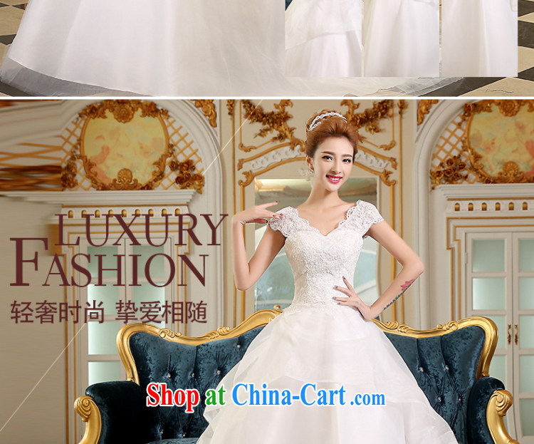 Qi wei wedding dresses 2015 new summer new Wedding Video thin bridal tail wedding deep V stylish Korean tail with white XXL pictures, price, brand platters! Elections are good character, the national distribution, so why buy now enjoy more preferential! Health