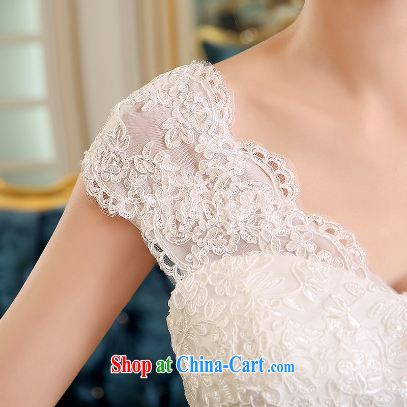 Qi wei wedding dresses 2015 new summer new Wedding Video thin bride-tail wedding deep V stylish Korean tail with white XXL, Qi wei (QI WAVE), online shopping