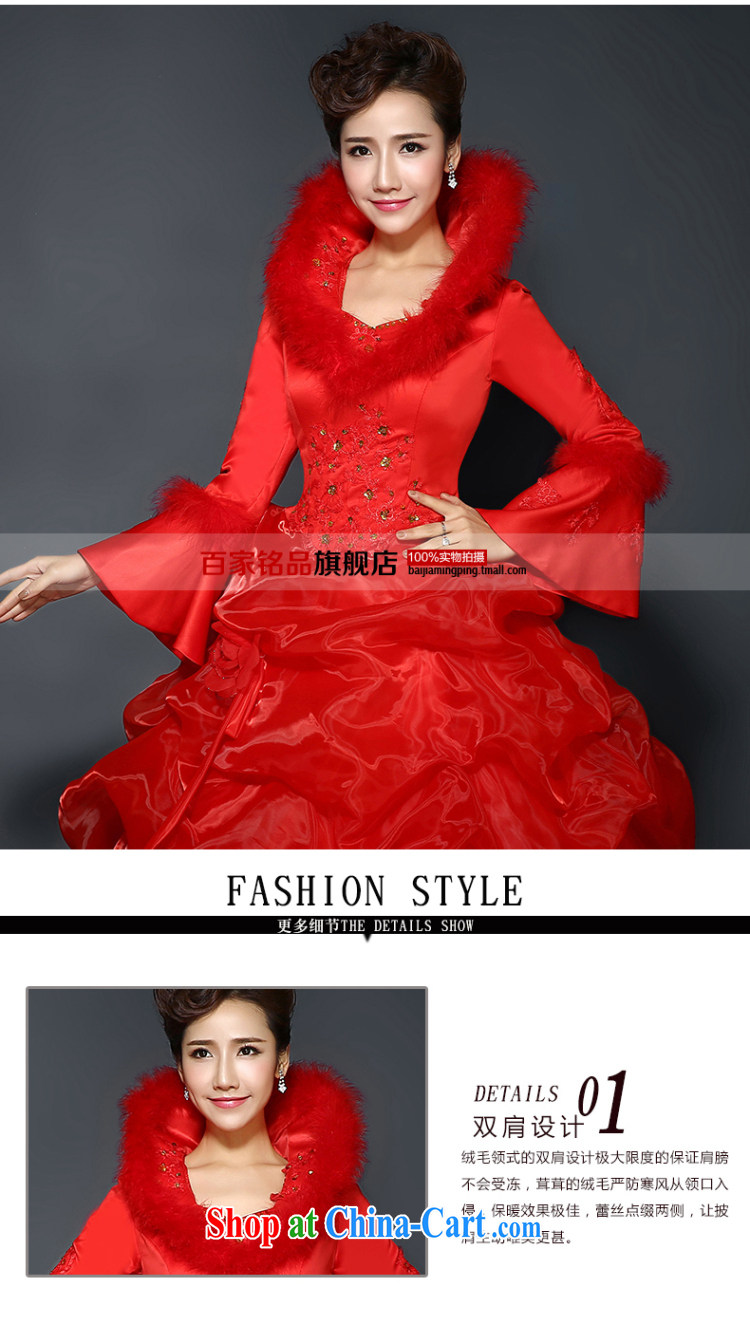 Red wedding dresses, winter 2015 new stylish red winter and cotton thick long-sleeved wool for the code graphics thin winter clothes wedding new promotions and package mail red Custom size 7 Day Shipping pictures, price, brand platters! Elections are good character, the national distribution, so why buy now enjoy more preferential! Health